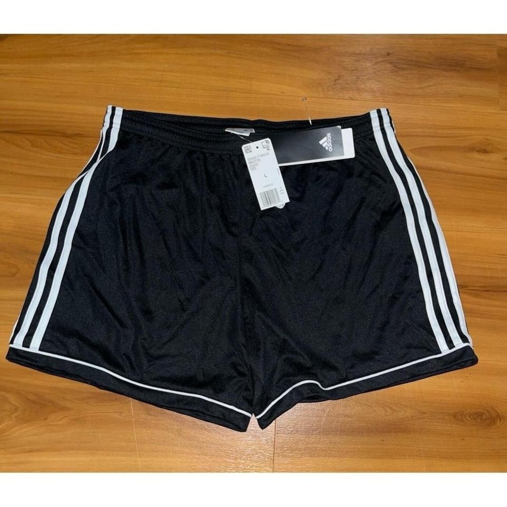 Womens NWT Adidas 3 Stripes Workout Drawstring  Running Gym Training  Shorts